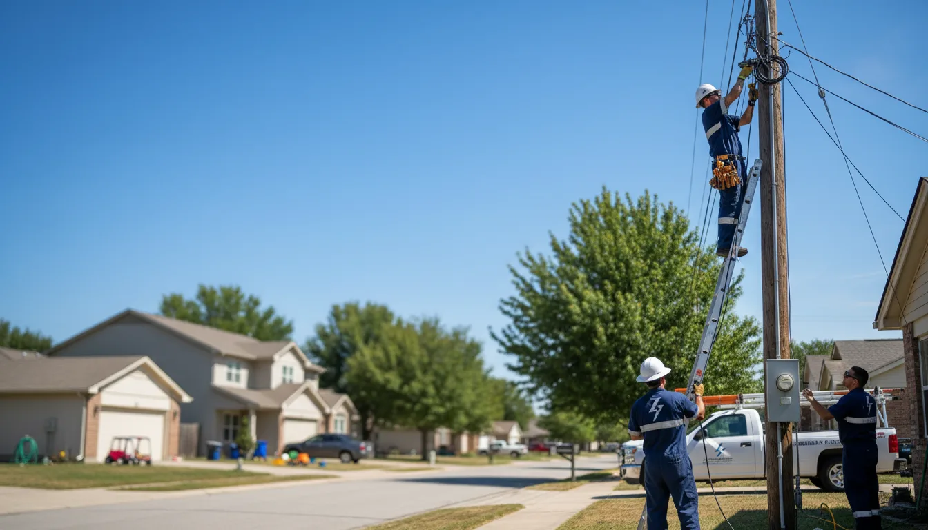 Residential electrician providing installation services in Kingston, AR